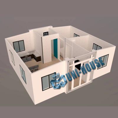 Extended foldable prefab container homes/40ft folding living container/expandable cabin foldable container house