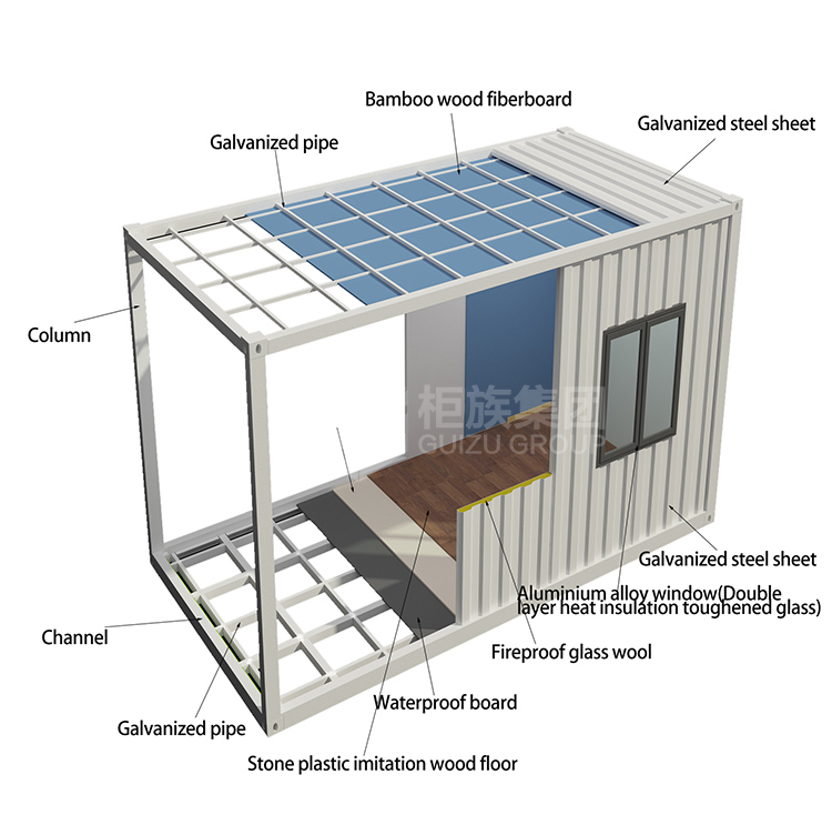 Low cost Prefab guard booth