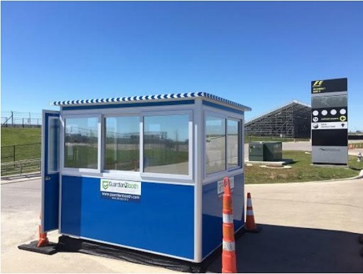 Secure glass customer ticket booth windows