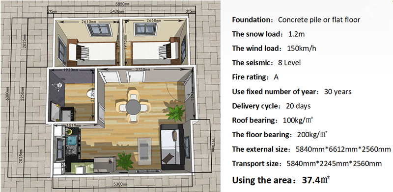 Modern Design Prefab Container House